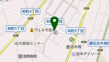武蔵野銀行志木支店の地図画像