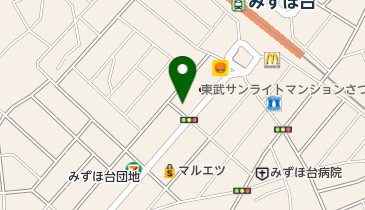 武蔵野銀行みずほ台支店の地図画像