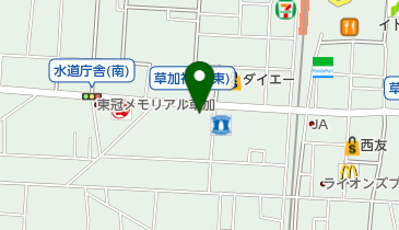 城北信用金庫草加支店の地図画像