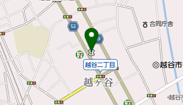 埼玉縣信用金庫越谷支店の地図画像