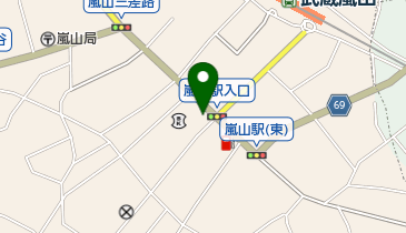 埼玉縣信用金庫嵐山支店の地図画像