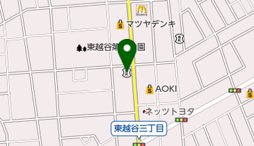 城北信用金庫東越谷支店の地図画像