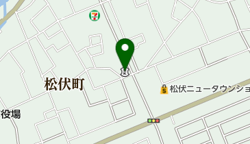 城北信用金庫松伏支店の地図画像