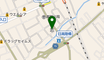 飯能信用金庫日高支店の地図画像
