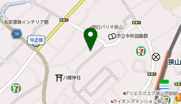 飯能信用金庫狭山支店の地図画像