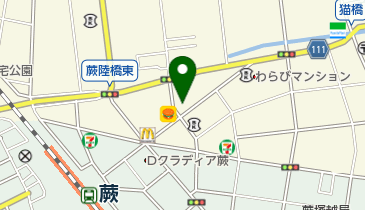 三菱UFJ銀行蕨支店の地図画像
