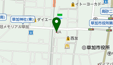 JAさいたま草加支店の地図画像