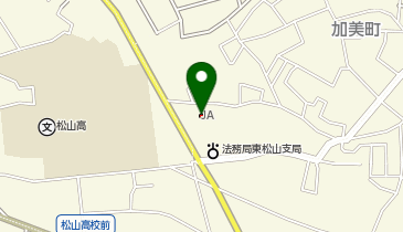 JA埼玉中央東松山北支店の地図画像