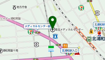 独立行政法人地域医療機能推進機構埼玉メディカルセンターの地図画像