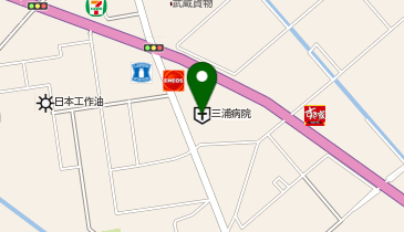 三浦病院の地図画像