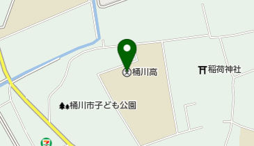 埼玉県立桶川高校の地図画像