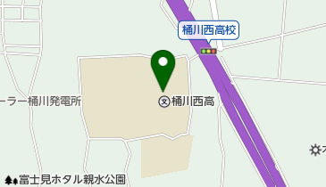 埼玉県立桶川西高校の地図画像