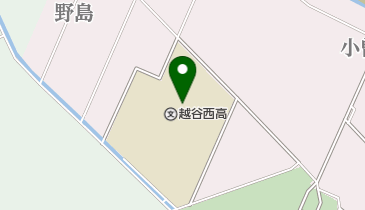 埼玉県立越谷西高校の地図画像