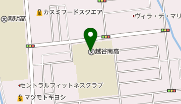 埼玉県立越谷南高校の地図画像