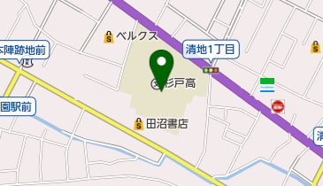 埼玉県立杉戸高校の地図画像