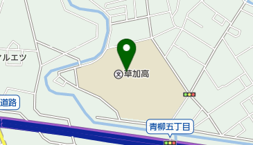 埼玉県立草加高校の地図画像