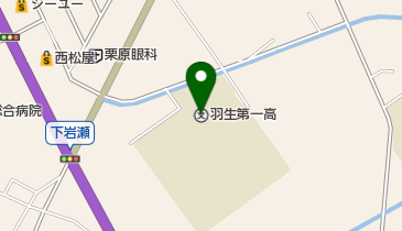 埼玉県立羽生第一高校」(羽生市-高等学校-〒348-0045)の地図/アクセス