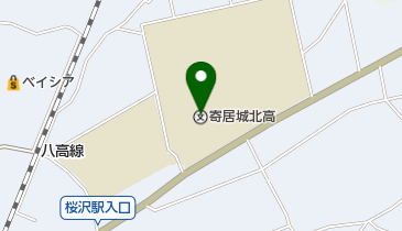 埼玉県立寄居城北高校の地図画像