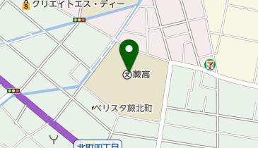 埼玉県立蕨高校の地図画像