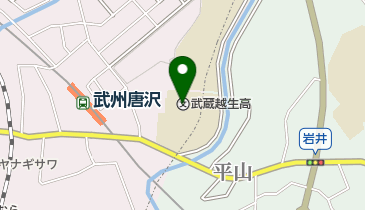 私立武蔵越生高校の地図画像