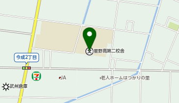 私立星野高校第二校舎の地図画像