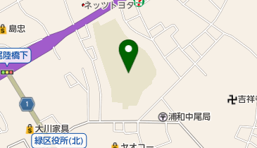 さいたま市立東浦和中学校の地図画像