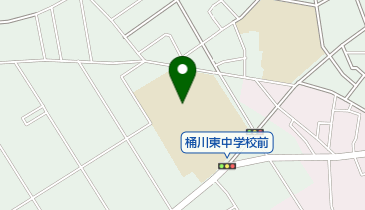 桶川市立桶川東中学校の地図画像