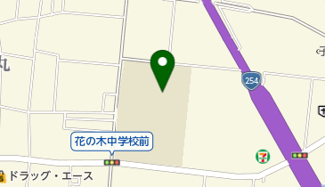 ふじみ野市立花の木中学校の地図画像