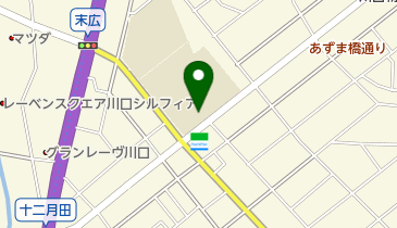川口市立十二月田中学校の地図画像