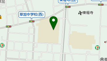 草加市立草加中学校の地図画像