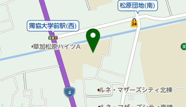 草加市立花栗中学校の地図画像