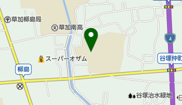 草加市立谷塚中学校の地図画像