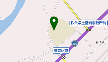 秩父市立影森中学校の地図画像