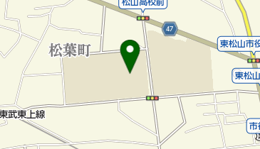 東松山市立松山中学校の地図画像