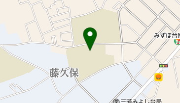 富士見市立西中学校の地図画像