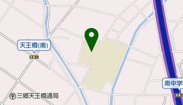 三郷市立前川中学校の地図画像
