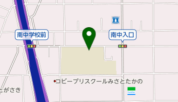 三郷市立南中学校の地図画像