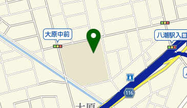 八潮市立大原中学校の地図画像