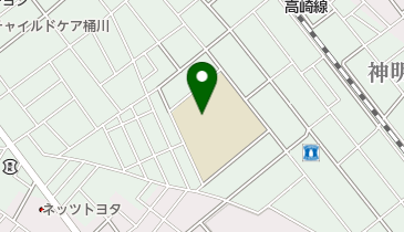 桶川市立朝日小学校の地図画像
