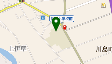 川島町立伊草小学校の地図画像