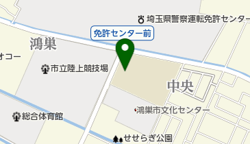 鴻巣市立鴻巣中央小学校の地図画像