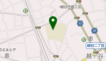 越谷市立越ケ谷小学校の地図画像