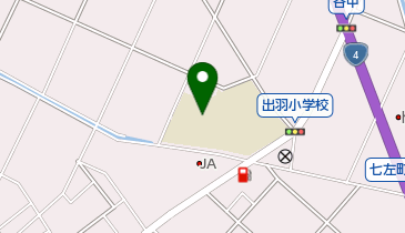 越谷市立出羽小学校の地図画像