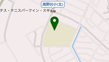 杉戸町立高野台小学校の地図画像