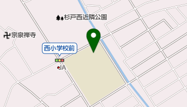 杉戸町立西小学校の地図画像