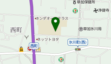 草加市立西町小学校の地図画像