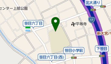 戸田市立笹目小学校の地図画像