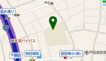 戸田市立笹目東小学校の地図画像