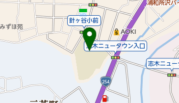 富士見市立針ケ谷小学校の地図画像