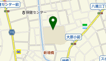 八潮市立大原小学校の地図画像